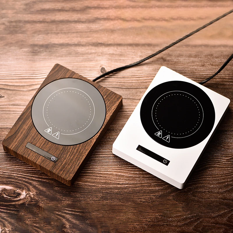 200W Cup Heater Mug Warmer 100&deg;C Hot Tea Makers Warmer Coaster 5 Gear Temperature Cup Heaters Coffee Milk Tea Heating Pad 220V