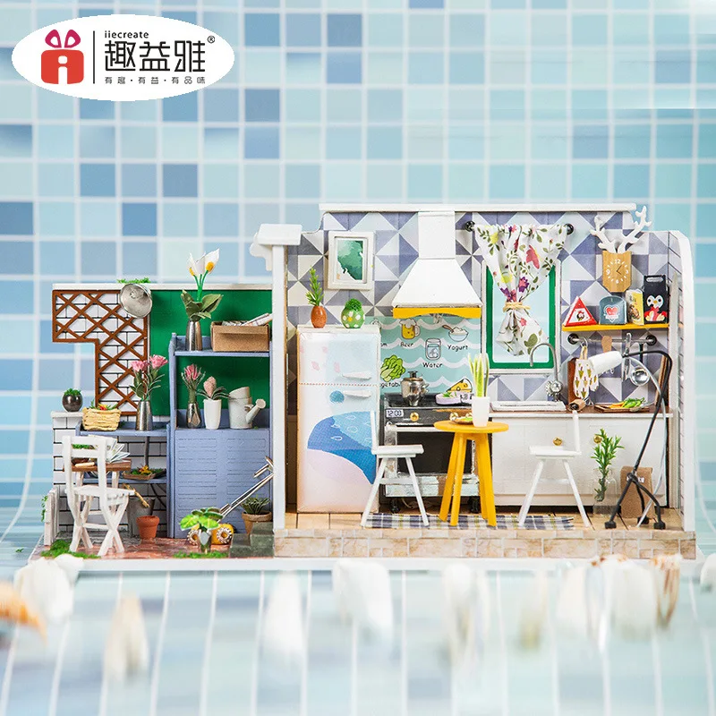

Qu yi Accor New Phoenitron Meaning Gift Handmade Gift Slow Life DIY Hut Handmade Assembled Home Room Light Included