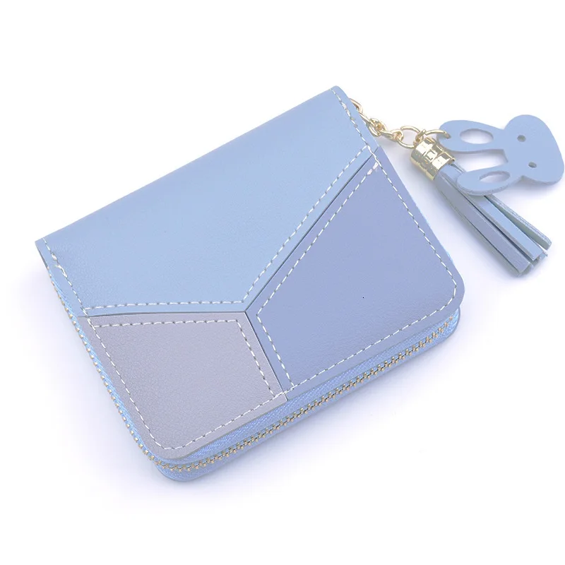 

2019 Wallet Female Tassel Design Pu Leather Women Wallets With Zipper Coin Purse Womens Credit Card Holder Small Wallet OC853