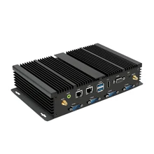 MSECORE 4TH Gen I3 i5 i7 sin ventilador Mini PC Windows 10 ordenador industrial linux Nettop barebone 6COM 2 * LAN 8 * USB HTPC 300M WiFi