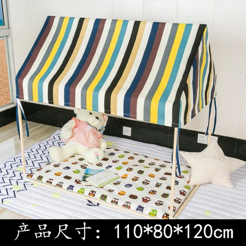 Ins дети teepe tentwooden игрушка подарок на день рождения игра дом кровать Бог уложенный над семьей маленькая игрушка дом для чтения уголок - Цвет: pad free