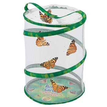 

Insect and Butterfly Habitat Cage Terrarium Insect Mesh Cage Bug Terrarium House See Through Easier Garden Growing Kits C42