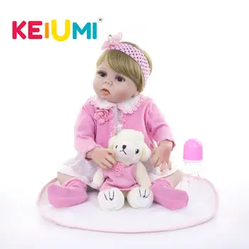 

KEIUMI Reborn Baby Doll 23-Inch Full Silicone bebe reborn Girl Simulation Baby Hot Selling Factory direct supply Dropshipping