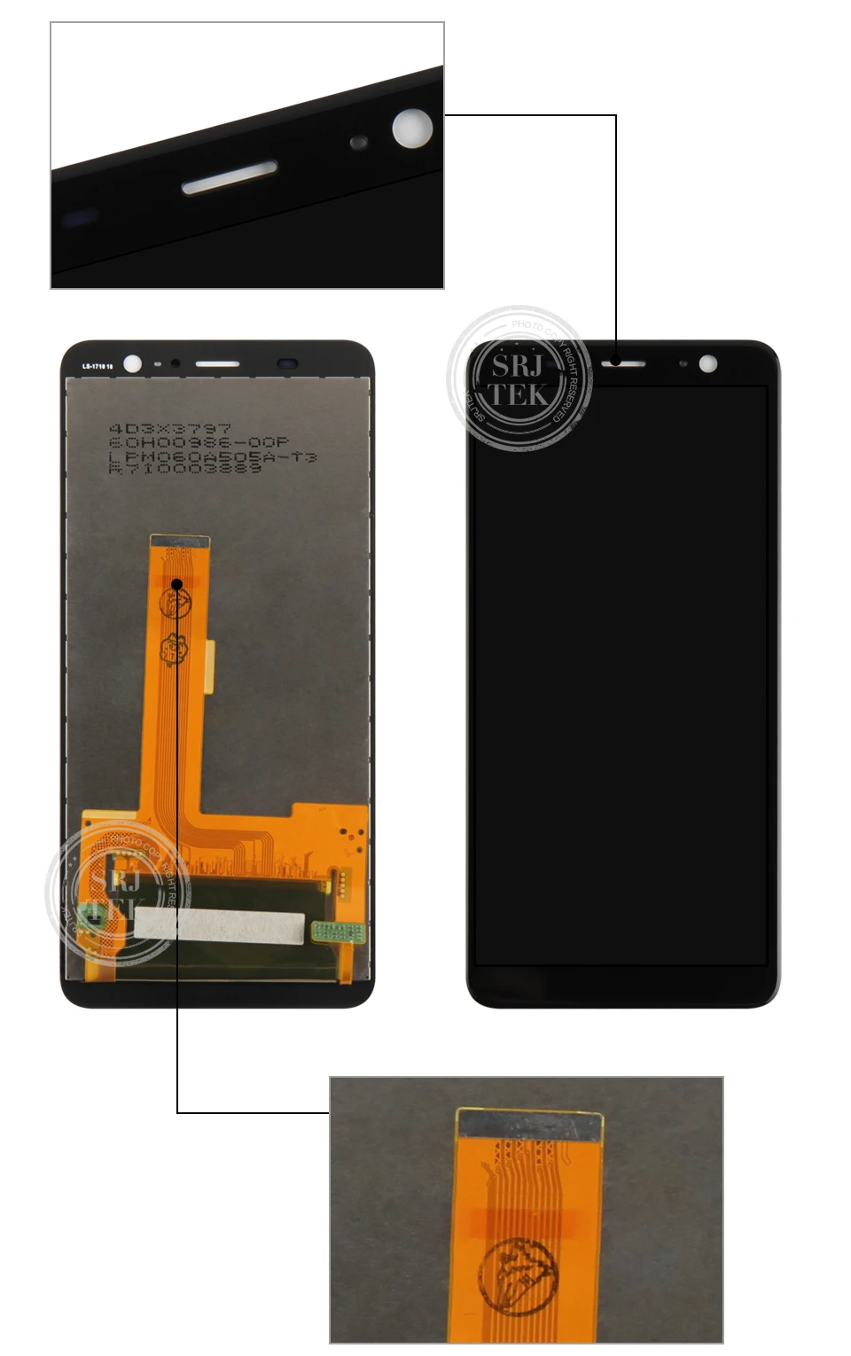 Srjtek 6 ''ЖК-дисплей для htc U11 PLUS ЖК-кодирующий преобразователь сенсорного экрана в сборе для htc U11+ плюс ЖК-экран Запасные части