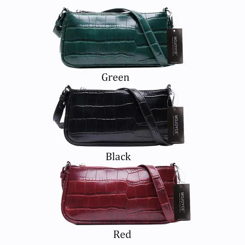 Small Shoulder Bags for Women Crocodile Leather Square Bag Brand Mini Designer Travel Totes Office Lady Shoulder Bag