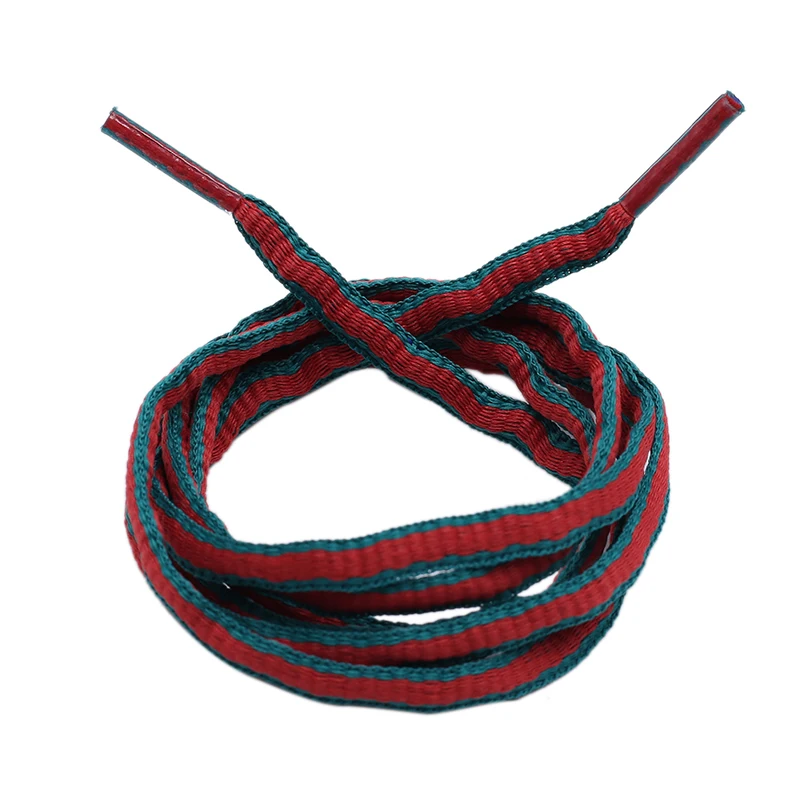 Купить Coolstring 6mm Oval Plastic Tips Two-tone Shoestrings Green Red Polyester Shoelace Semicircular Sports Laces For Canvas Sneakers  Обувь | Shoelaces (33000955641)