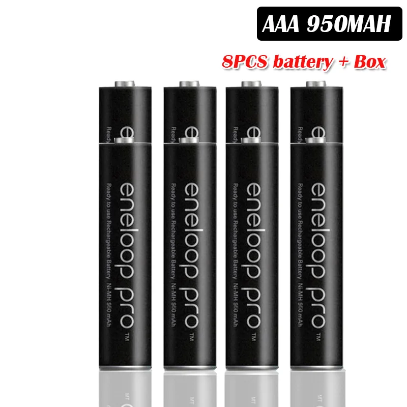 8pcs Panasonic Pro 950mAh AAA батарея для игрушка-фонарик для камеры с предзарядкой высокой емкости аккумуляторные батареи - Цвет: 8pcs