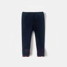 Бархатные леггинсы для малышей, новые стильные длинные штаны с подкладкой для девочек, верхняя одежда для детей, теплые штаны для детей 5 лет