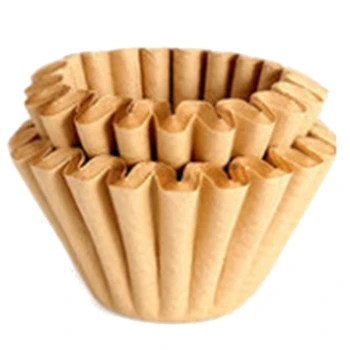 

Hand Punch Coffee Filter Paper Cake Type Wave Filter Paper Environmental Filter Paper Natural Brown Disposable Filters