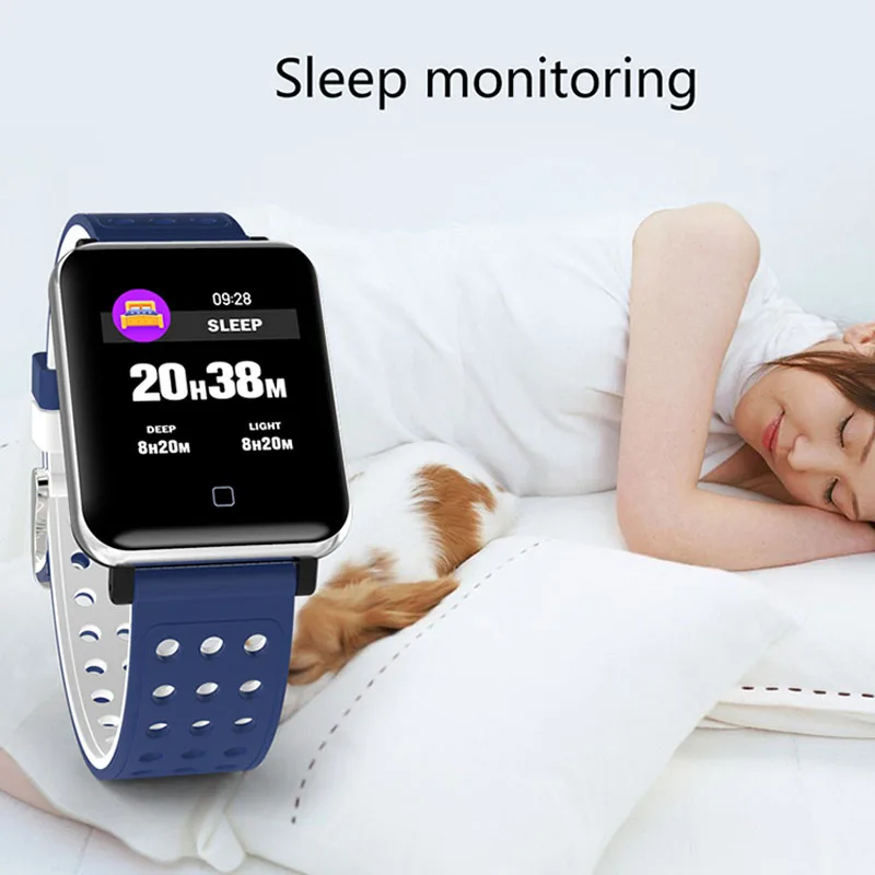 Dafit приложение Смарт часы M19 Водонепроницаемый плавать Smartwatch С Пульсометром кровяное давление шаг сна трекер вызов SMS напоминание