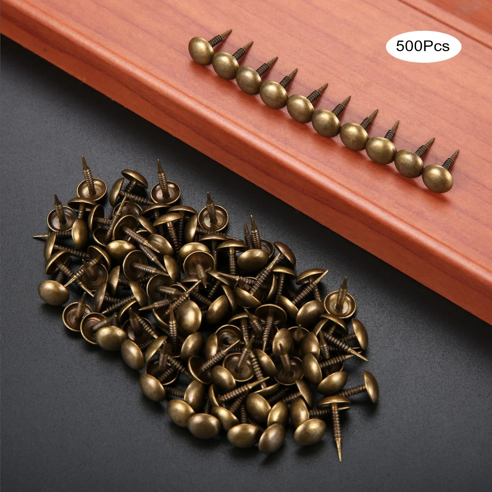 Estofamento de bronze antigo, 500 peças 8*15mm,