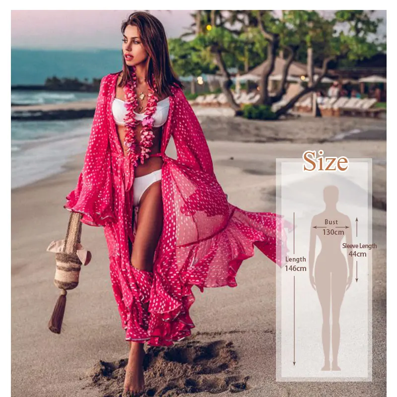 Богемное набивное сексуальное летнее пляжное платье, хлопковая туника, женский пляжный купальник, накидка бикини, саронги Q675 - Цвет: Q914-675