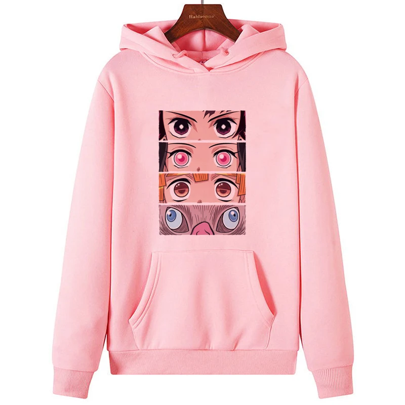 Kawaii Kamado Nezuko Autumn Hoody For Women Casual Tops Hoodies Cartoon Cool anime Print Sweatshirt Female Clothes cropped hoodie Hoodies & Sweatshirts
