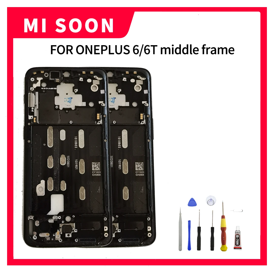 ForOnePlus66TMiddleFrameCoverCaseFrontHousingchassisPhone