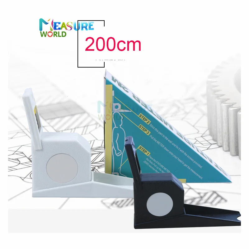 Wall-Mounted Retractable Height Measurement Tool - Portable & Eco-Friendly 2m Tape Measure