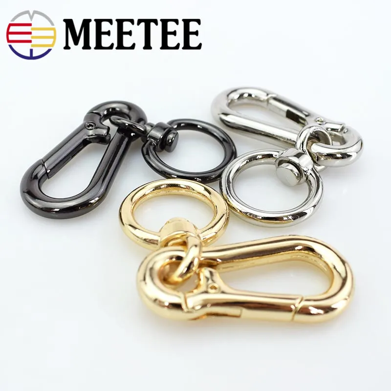 Meetee 2шт ID20mmX80mm металлические кольца пряжки с зажимом брелок подвесное крепление для велосипеда DIY сумка цепь Оборудование ремесло украшения аксессуары F1-30