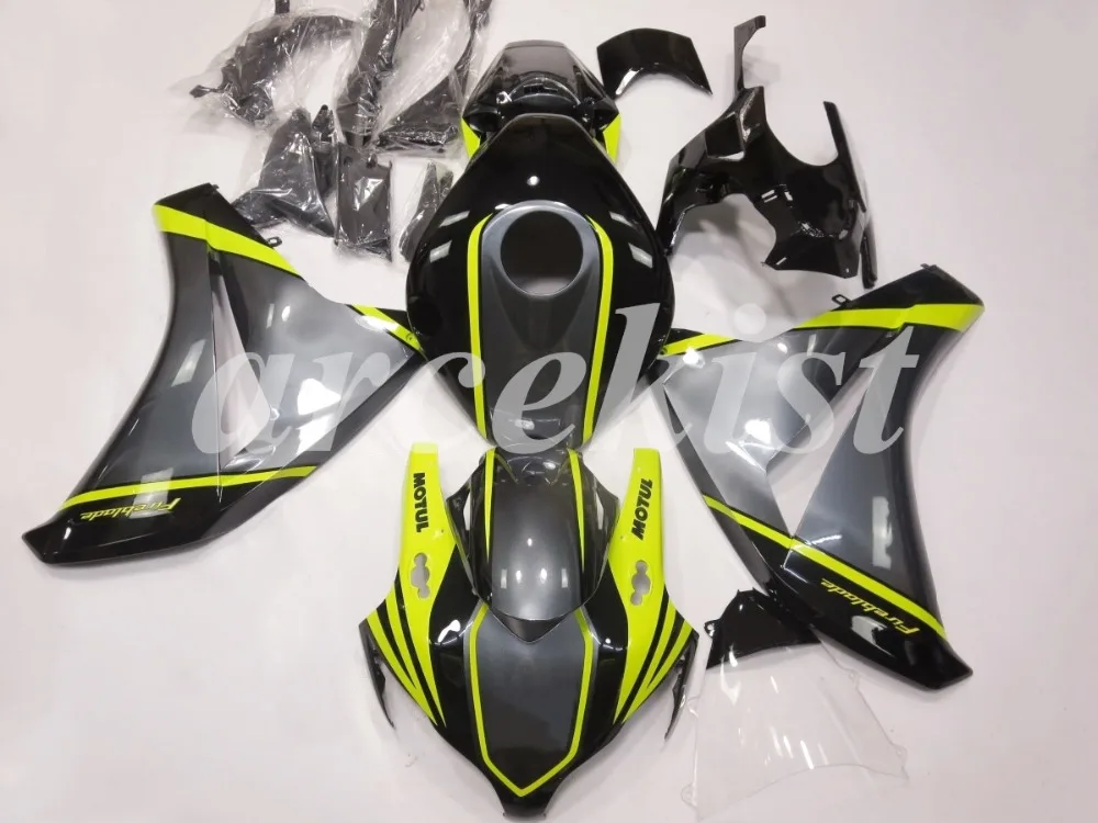 Топ литья под давлением ABS полные комплекты обтекателей Подходит для Honda CBR1000RR 2008 2009 2010 2011 CBR1000 Кузов Набор изготовленный на заказ черный