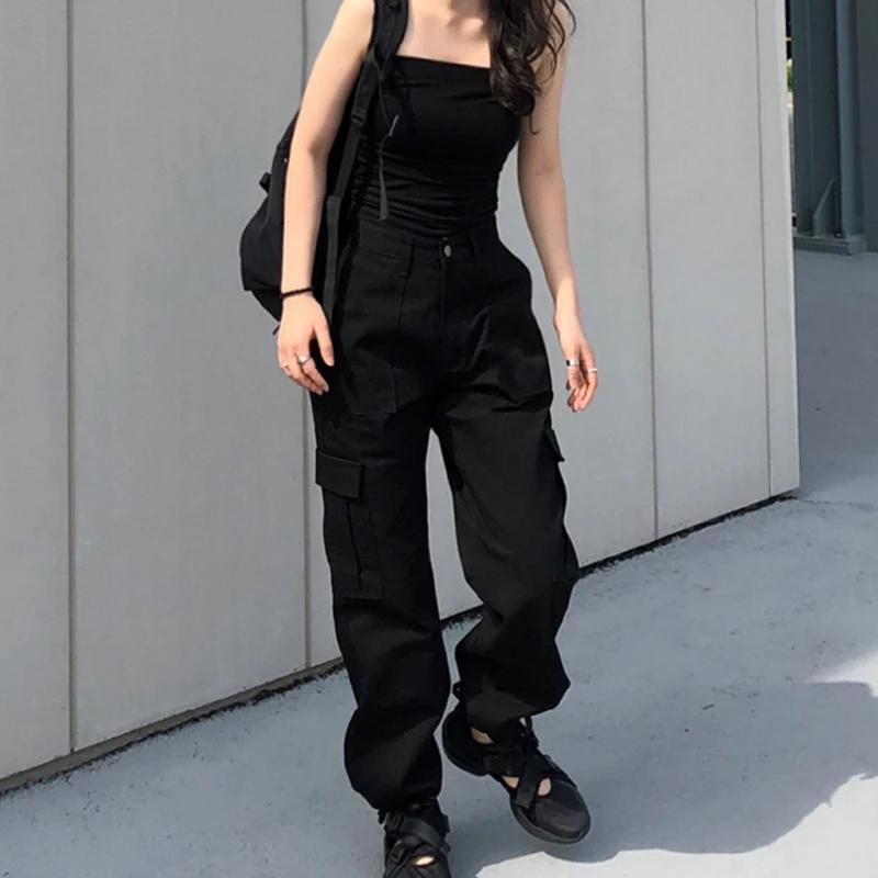 Suchcute Cargo Pants Women Wide Leg 