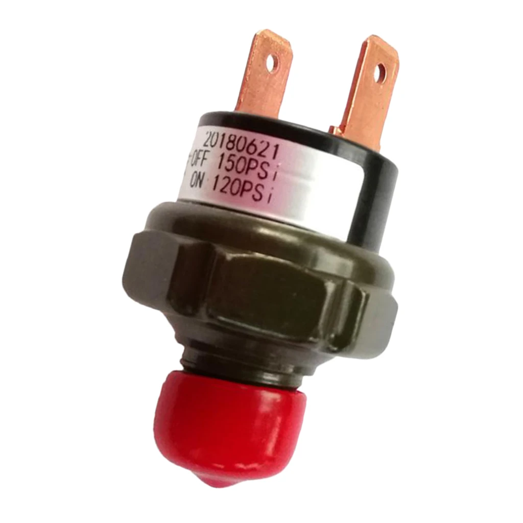 Heavy Duty Air Pressure Control Switch Valve 1/4'' NPT 120-150 PSI for 12V Air Compressor, Air Tool Parts & Accessories