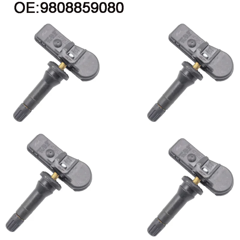 4 шт. TPMS Датчик давления в шинах 9808859080 для Citroen peugeot Fiat Scudo Toyota Proace 433 МГц