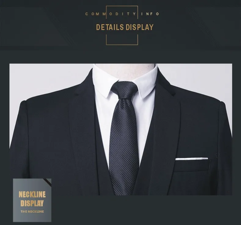 3 piece suits men Suit suit men's three-piece business suit Korean slim fit suit groom groomsman group men's wedding dress