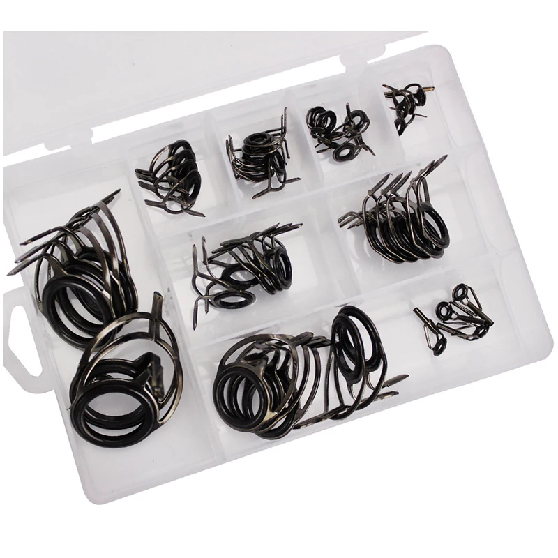 45 шт./компл. Удочка кольца направляющие наконечники набор ремонт набор для маникюра инструменты коробка