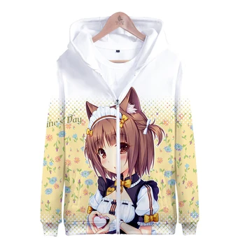 

NEKOPARA Zipper hoodies sweatshirt clothes Uchiha Sasuke cos hot Zipper hooded sweatshirt coat unisex couple love