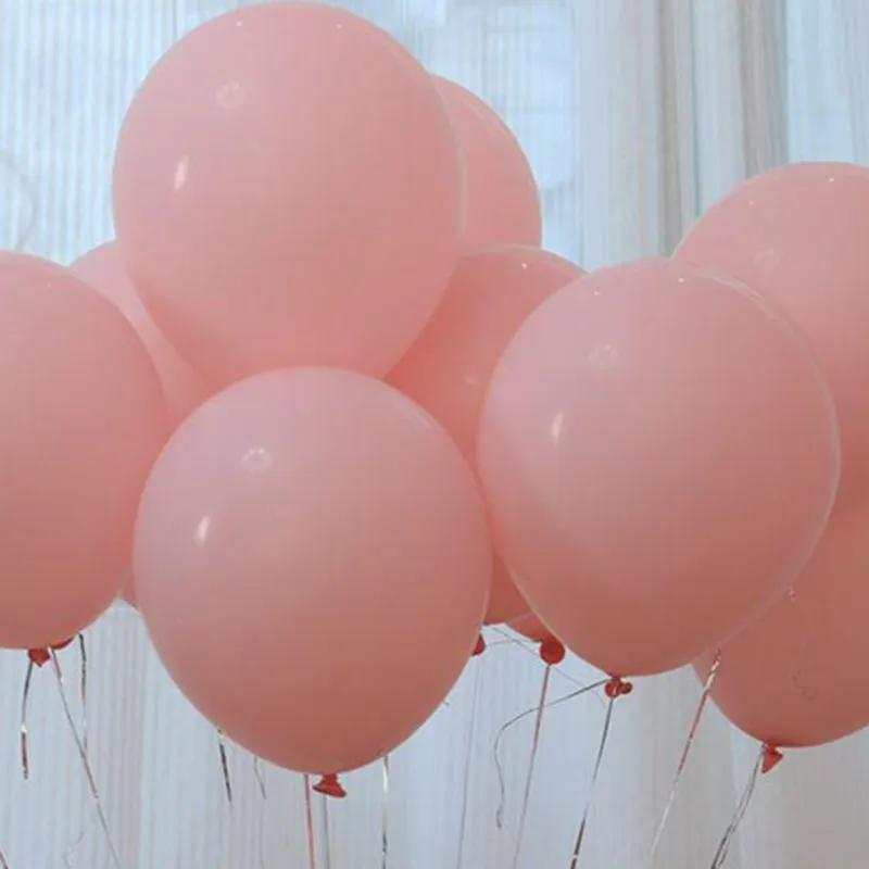 

12 Inch 10 Inch Pink Chrome Metallic Latex Helium Balloons Baby Bridal Shower Theme Girls Sweet Party Air Decor Wedding Balls