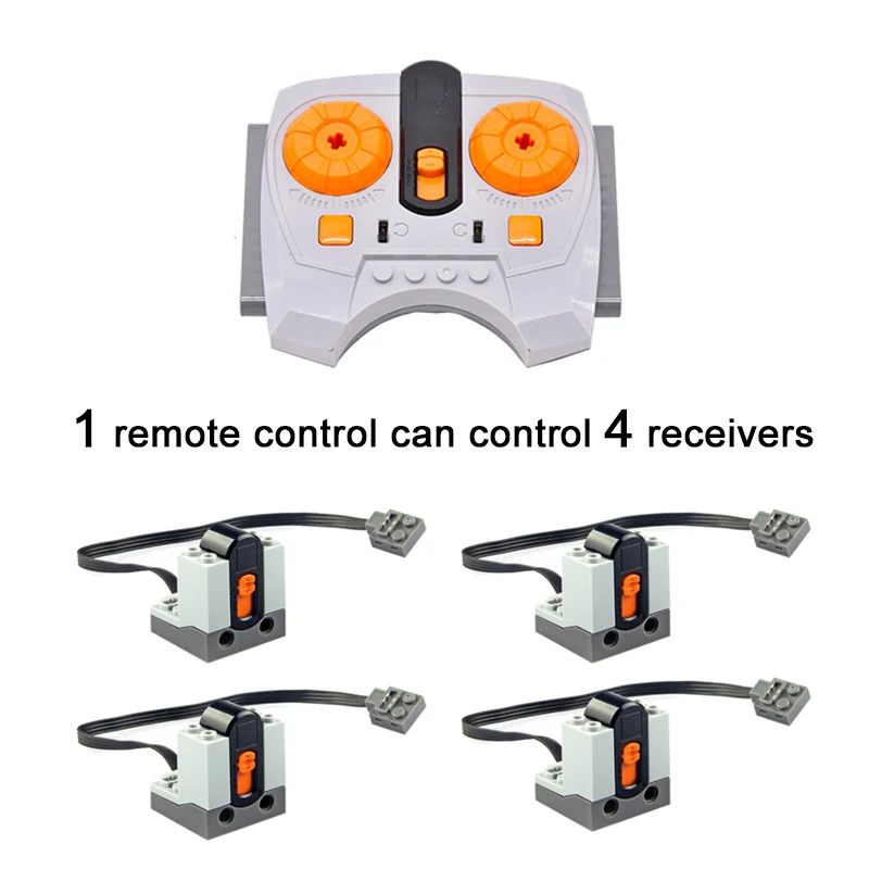 Building Blocks Technical Motor Multi Power Functions Tool Servo Train 8293 8883 Remote Control PF Model Sets Compatible MOC