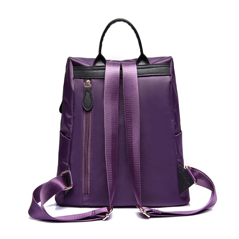 

Nylon Backpack WOMEN'S Bag Korean-style Fashion Simple Versatile Waterproof Oxford Canvas Casual Backpack 2017 New Style