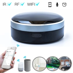 Tuya Smart Wi-Fi IR+RF Universal Remote Control Infrard Blaster for TV AC Curtains Roller Shutter Works with Alexa Google Home