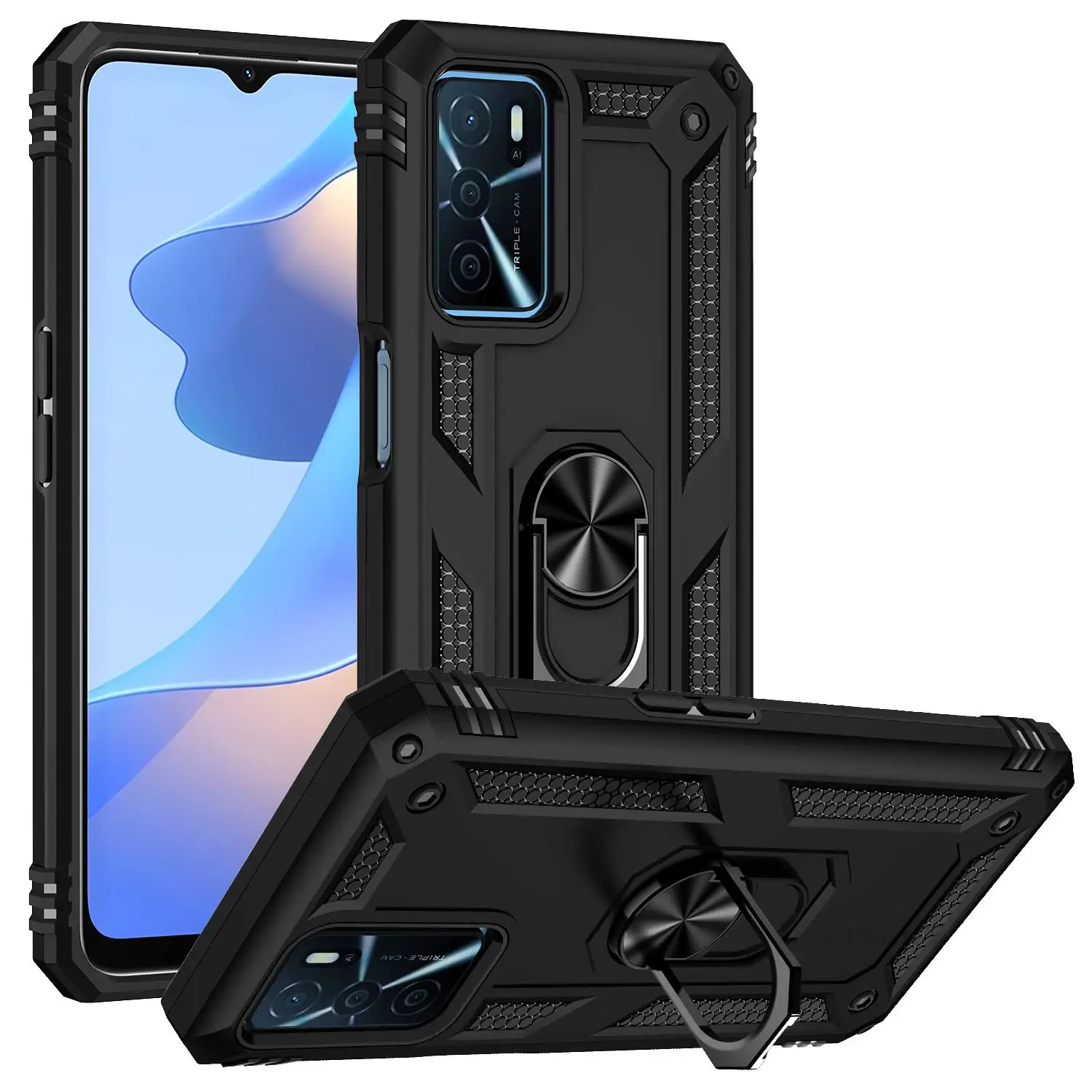 Custodia per OPPO A16 A15S A15 A53S A53 A54 A74 A94 A93 A9 2020 Reno 4 Lite Realme C21 resistente agli urti di grado militare _voghion.com