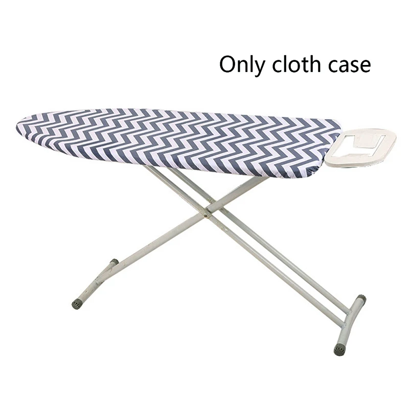 1pc Ironing Board Cover Protective Temperature Heat resistant Striped pattern Strap Protector 150x50cm Cotton Home Ironing Mat