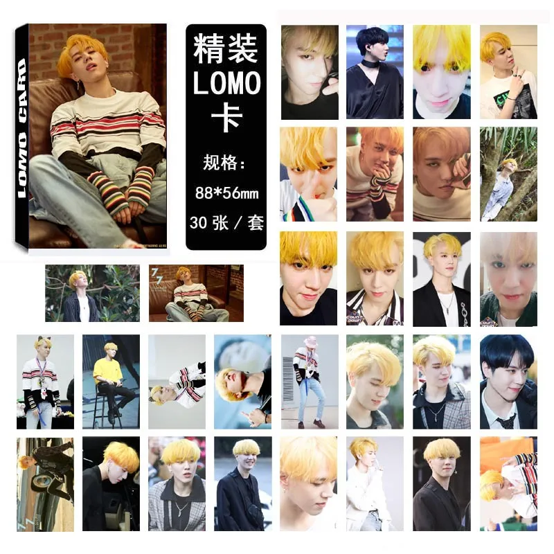 30 шт./компл. K-pop GOT7 фотостудия мода высокого качества 7 для 7 альбом фото карта Kpop GOT7 Канцелярский набор Новое поступление - Цвет: YuGyeom