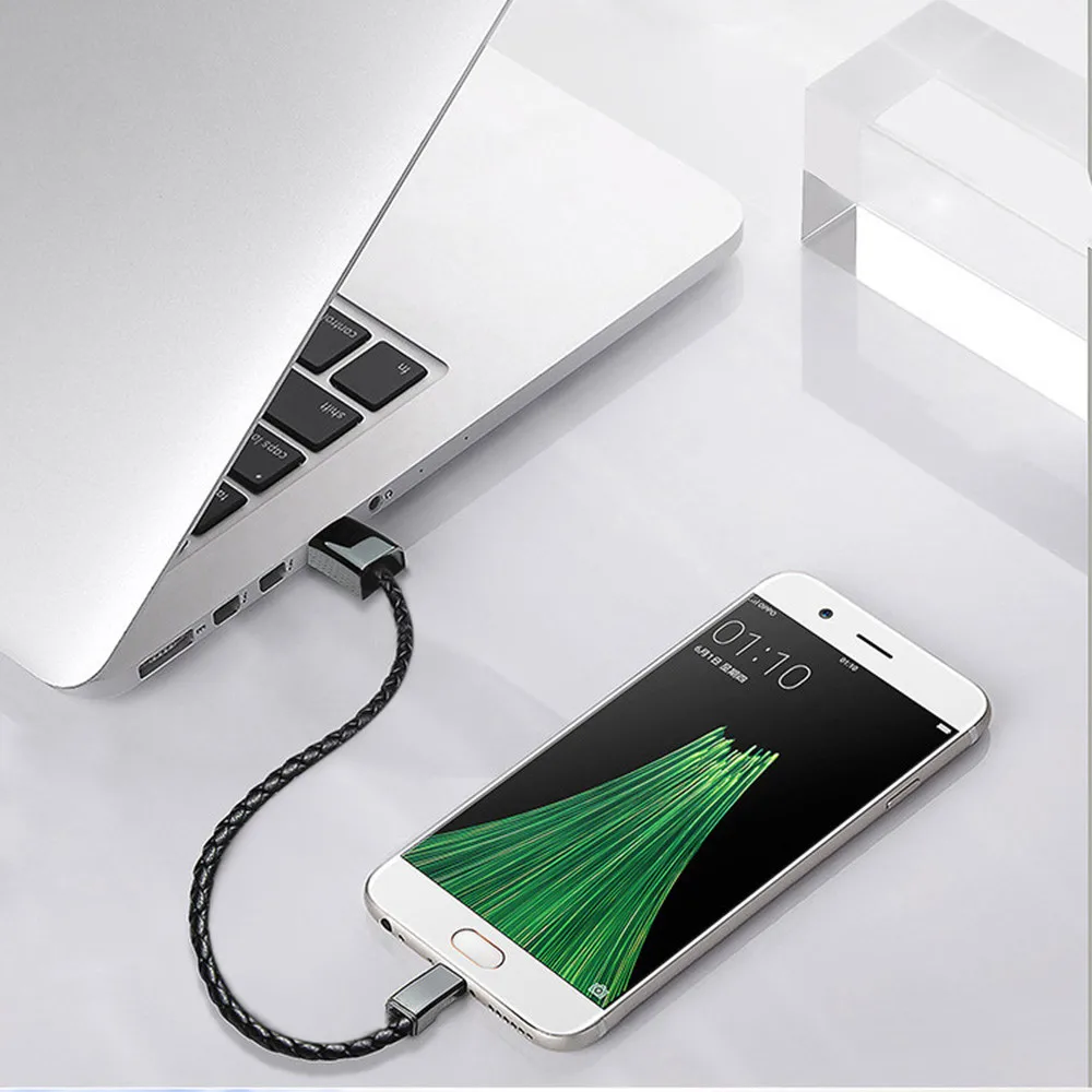 Portable Bracelet Wristband USB Cable Phone Charger For Samsung Huawei XiaoMi Charging Data Sync Cord Micro USB Type C Cable