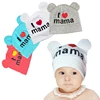 Spring Baby Hats For Girls Cap Cute Ear Newborn Boys Girls Knitted Print Caps Beanies baby bonnet Toddler Kids Hat ► Photo 2/6