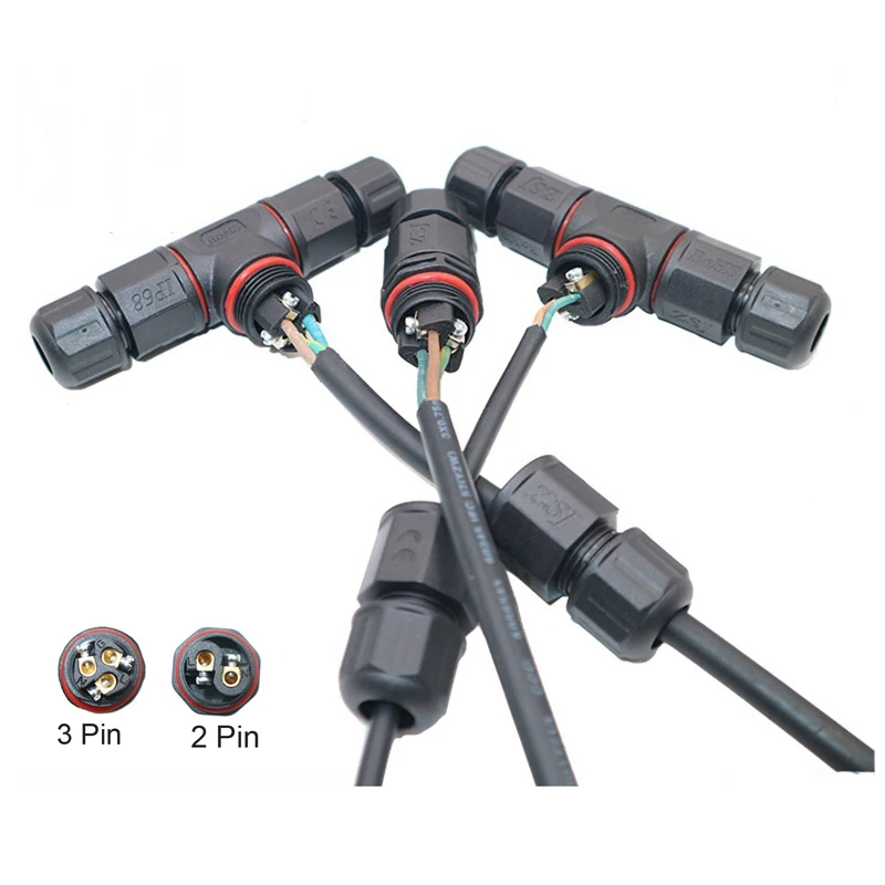 IP68 Waterproof Connector 2 Pin 3 Electrical Terminal Adapter Wire Screw and Soldering connector for LED Light | Обустройство дома