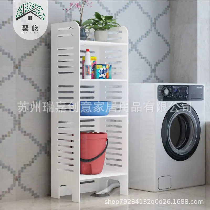 

3/4 layer Bathroom storage shelves organizer home storage rack in toilet bathroom stuff shower organizer PVC storage rack