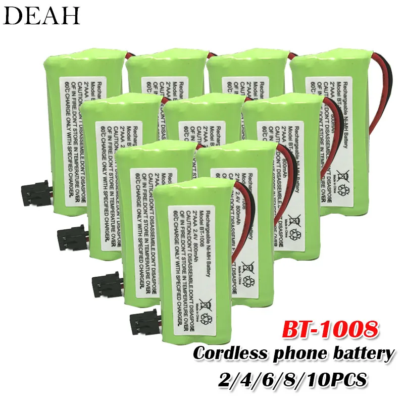 

2/4/6/8/10pcs BT-1008 800mAh AAA Ni-MH Rechargeable Battery Uniden BT-1016 BT-1021 BT1025 BT1021 CPH-515B Cordless phone battery