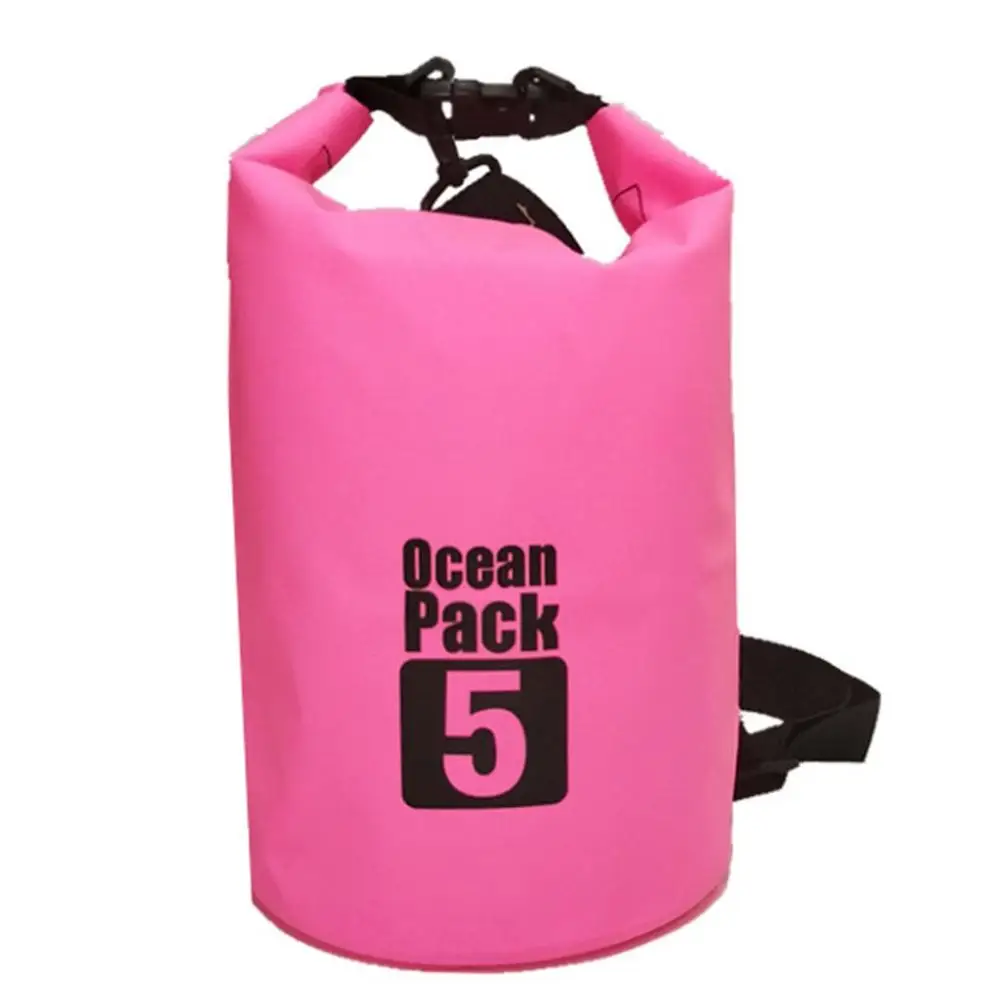pink5L Водонепроницаемый сухой мешок мульти-емкости плавательный мешок для хранения водонепроницаемый пакет мешок рафтинг Каякинг Кемпинг плавающий - Цвет: pink5L