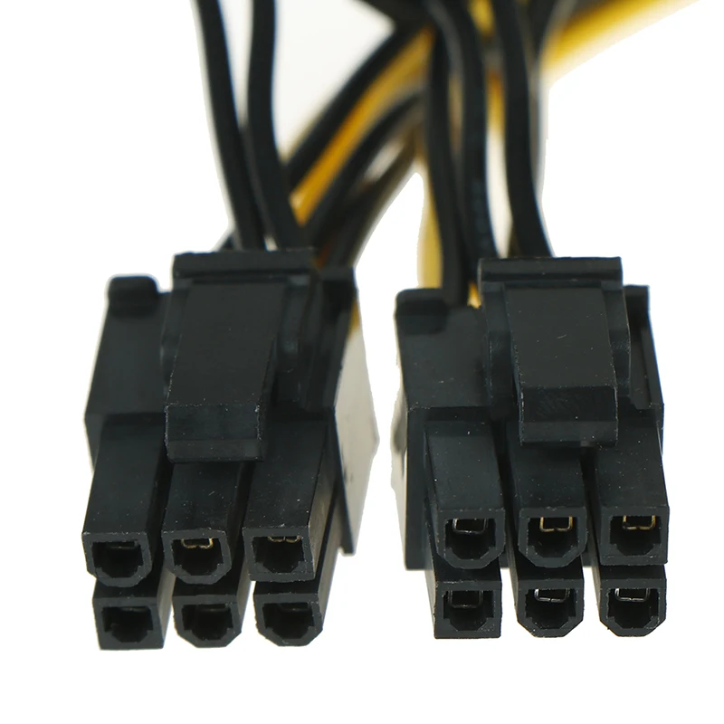 Ульт лучший кабель PCI E PCIE 6p Женский к двойному 8pin 6 + 2 Мужской Графический