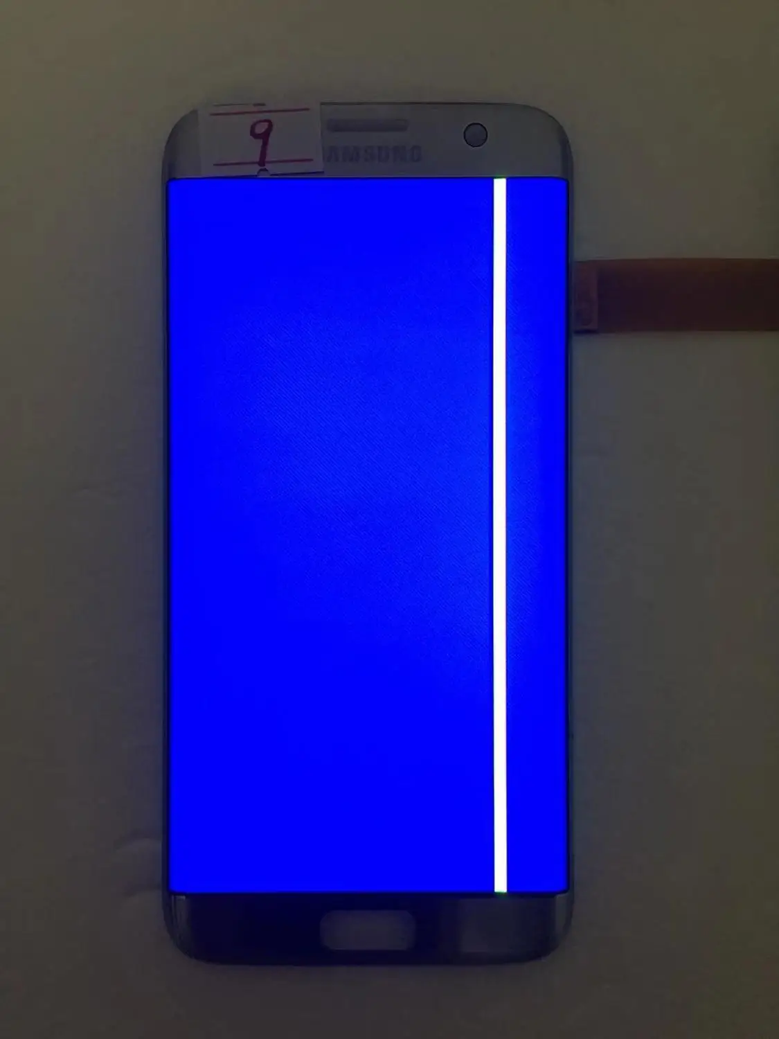 5,5 ''AMOLED lcd для SAMSUNG Galaxy s7 edge G935 G935F сенсорный экран дигитайзер дисплей с линейкой - Цвет: NO.9 Silver
