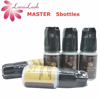 

5 bottles NEICHA MASTER Glue for Eyelash extension Korea original black eyelash glue 5ml 7-8 weeks low irritation makeup tools