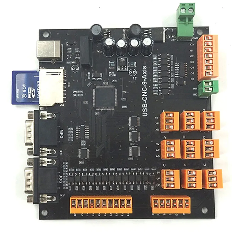 MDK2 предприятия 9-ось вращения USB гравировальный станок плата управления Автономный контроллер заменяет MACH3