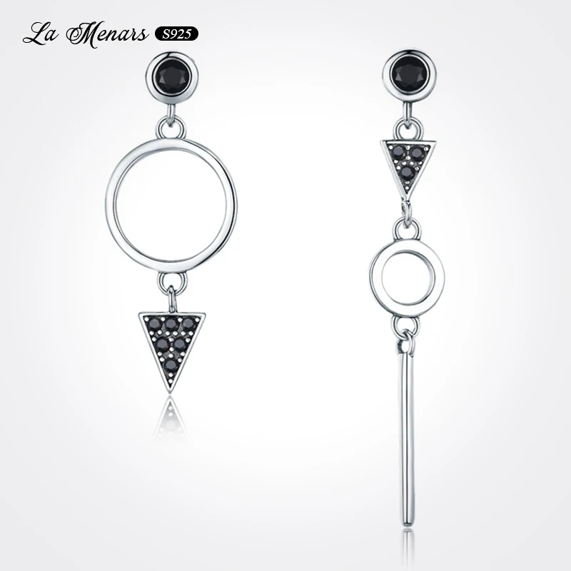 

La Menars Genuine Silver Plating Simple Fresh Style Earring For Women Fine Jewelry 2022 Original Hoilday Best Gift