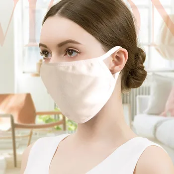 

2020 New 1PC Women Silk Reusable Mask Filter PM2.5 Air Filtration Mask Motorcycle Respirator Mask Elastic Nylon Masks #PY10
