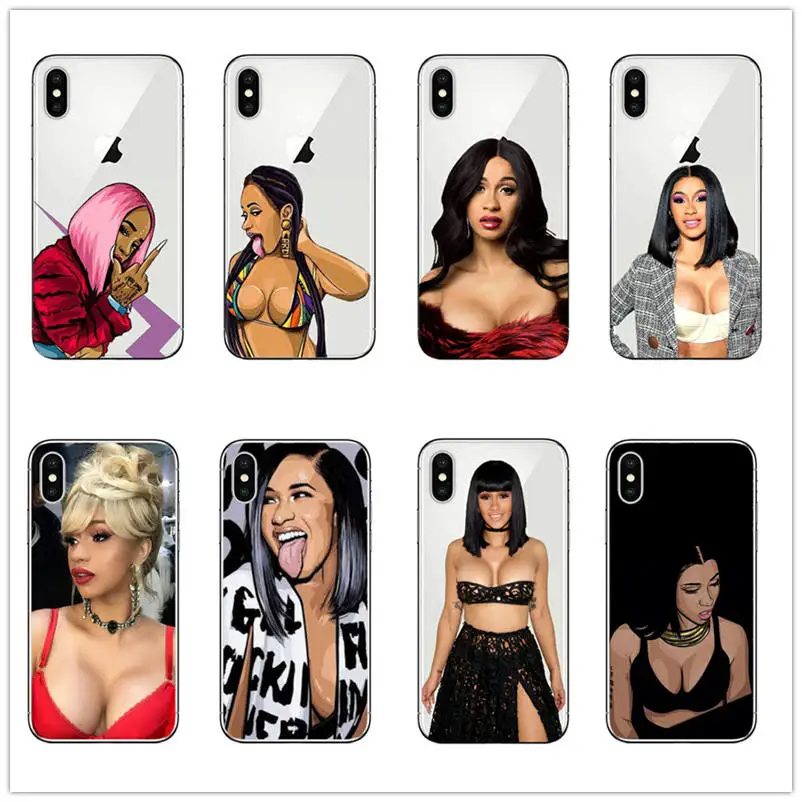 Чехол для телефона Cardi B и Nicki Minaj из ТПУ iPhone 12mini 11pro 11 pro 12 promax 6 6S 7 Plus 8 XR X XS 5s 5 Se 2020