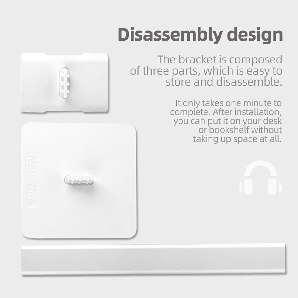 Universal Headphone Stand Anti-slip Base Headsets Holder with Aluminum Metal Soft TUP Earphone Accessories for Mpow H21 H12 H5 (9)