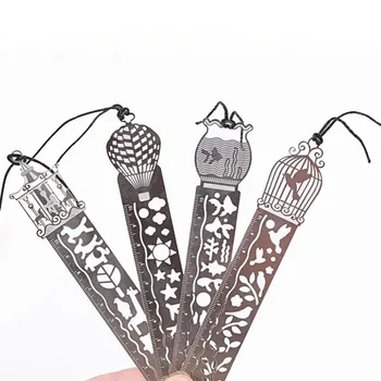 

Template Drawing Ruler Creative Student Stationery Set Drawing Tools Multi-function Hand Drawing Painting Bookmark Metal Ruler