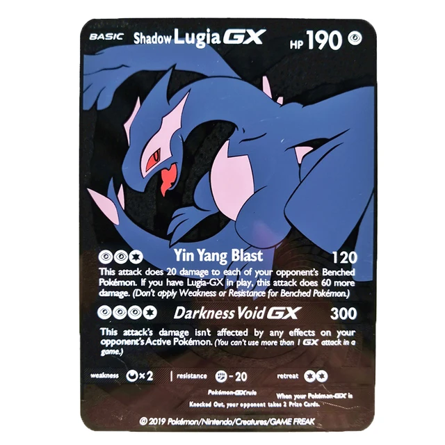 NEW Pokemon Gold Metal Flash Mewtwo Mew Big Pikachu Charizard Game Battle Collection Trading Action Figure Model Card for Kid 19
